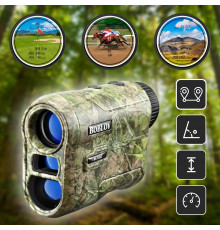 Профессиональный водонепроницаемый лазерный дальномер Boblov NK-1000 для измерения угла и скорости до 1000 метров.