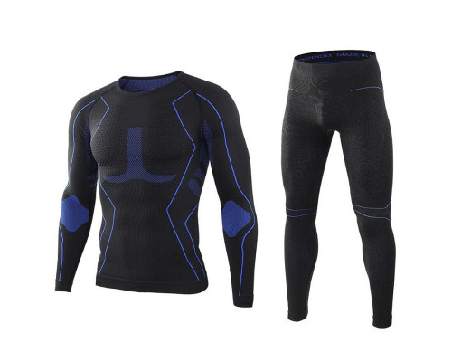 Термобелье мужское A201 Black-Blue 2XL