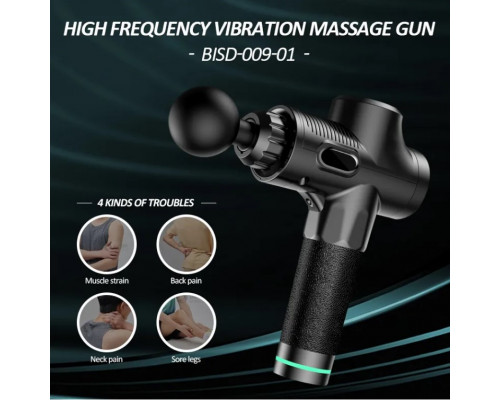 Перкуссионный ударный массажер для тела MASSAGE GUN MAX 30- массажный пистолет