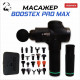 Ударный перкуссионный массажер Boostex PRO MАХ-30 режимов +20 насадок, +запасная батарея 2500am/h +кейс (Черный)