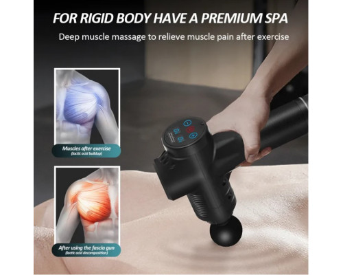 Перкуссионный массажер для тела MASSAGE GUN MAX 30 — мощный массажный пистолет для глубокого расслабления и восстановления.