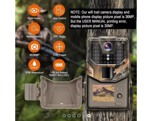 Фотоловушка Suntek HC 900A с углом обзора 120°, ночной съемкой и датчиком движения для охоты и наблюдения.