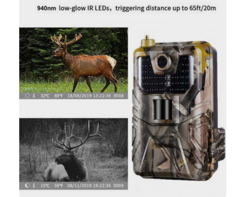 Фотоловушка Suntek HC 900A с углом обзора 120°, ночной съемкой и датчиком движения для охоты и наблюдения.