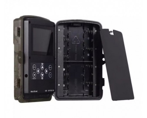 Фотоловушка Suntek HC-810A с датчиком движения и ночной съемкой, обзор 120°, дистанция 20 м, защита IP65. Камера для охраны территории.