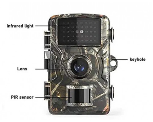 Фотоловушка Suntekcam DL-100 (12 Мп, 2" дисплей), защита IP66. Камера с датчиком движения и ночной съемкой.