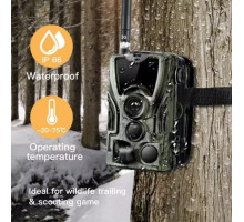 Фотоловушка Suntek HC 801M с GSM модулем G2, обзор 120°, ночная съемка, датчик движения, защита IP65, дальность 25 м.