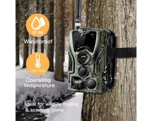 Фотоловушка Suntek HC 801M с GSM модулем G2, обзор 120°, ночная съемка, датчик движения, защита IP65, дальность 25 м.