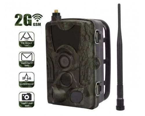 Фотоловушка Suntek HC 801M с GSM модулем G2, обзор 120°, ночная съемка, датчик движения, защита IP65, дальность 25 м.