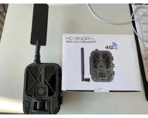 Фотоловушка HC940 LTE PRO с передачей данных, аккумулятор 10000mAh, 4G и APP, видео 4K, фото 30MP