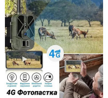 Фотоловушка HC940 LTE PRO с передачей данных, аккумулятором 10000mAh, 4G, видео 4K, фото 30МП