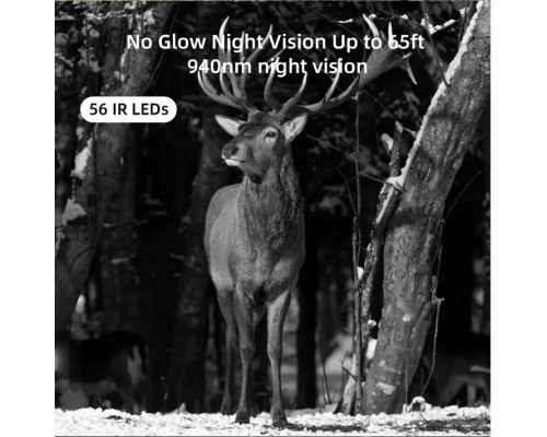 Фотоловушка HC940 LTE PRO с передачей данных, аккумулятором 10000mAh, 4G, видео 4K, фото 30МП