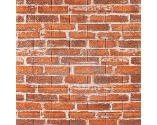 Декоративная 3D панель 700x770x5мм Рыжий Екатеринославский кирпич (044) SW-00000037