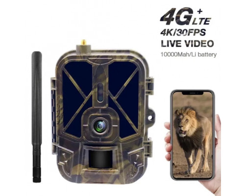 4G фотоловушка HC940 LTE PRO с передачей данных, аккумулятором 10000mAh, видео 4K и фото 30 МП