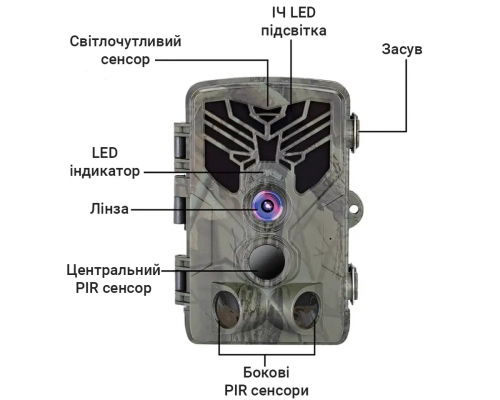 Фотоловушка Suntek HC-810M Li – автономная камера с датчиком движения и поддержкой Li батареи