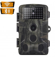 Фотоловушка Suntek WiFi802 Plus с дальностью до 20 м, угол обзора 90°, защита IP65.