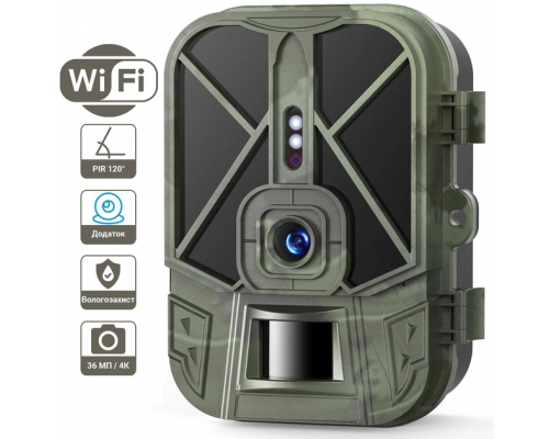 Wi-Fi фотоловушка Suntek WiFi 940 Pro для охоты, 4K, 36 МП