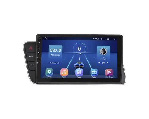 Штатная магнитола Lesko для Audi Q5 I (8R) ver. Low 2008-2012 экран 9" 2/32Gb 4G Wi-Fi GPS Top