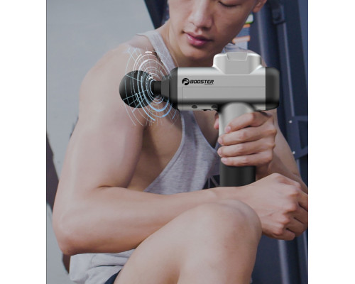 Перкуссионный массажер Booster M2-A — мощный ударный пистолет для массажа