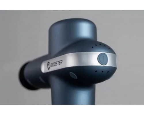 Профессиональный перкуссионный массажер Booster Lightsaber U1 (24v) – синий массажный пистолет для тела