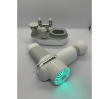 Компактный перкуссионный массажер Booster Lightsaber Mini White с кейсом в комплекте