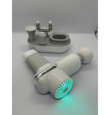 Компактный перкуссионный массажер Booster Lightsaber Mini White с кейсом в комплекте