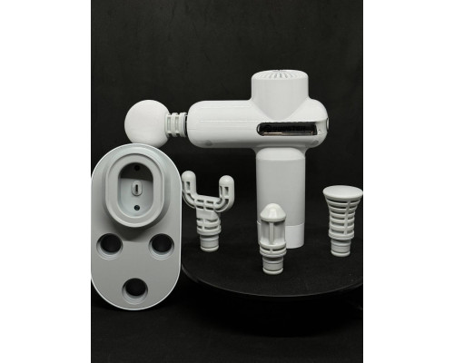 Компактный перкуссионный массажер Booster Lightsaber Mini White с кейсом в комплекте