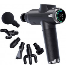 Профессиональный ударный перкуссионный массажёр Booster Fusion Black Pro Чёрный. Массажёр для тела