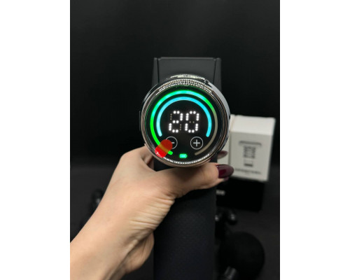 Профессиональный ударный перкуссионный массажёр Booster Fusion Black Pro Чёрный. Массажёр для тела