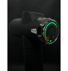 Профессиональный ударный перкуссионный массажер Booster Fusion Black Pro – черный, для массажа тела.