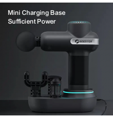 Компактный перкуссионный массажер Booster Lightsaber Mini с зарядной станцией