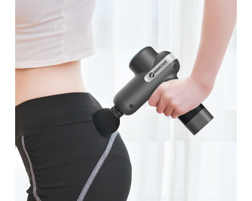 Компактный перкуссионный массажер Booster Lightsaber Mini с зарядной станцией