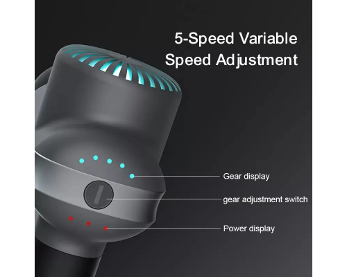Компактный перкуссионный массажер Booster Lightsaber Mini с зарядной станцией