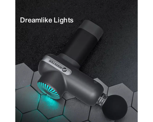 Компактный перкуссионный массажер Booster Lightsaber Mini с зарядной станцией