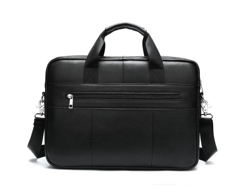 Мужская сумка для ноутбука и документов 39x28×8,  портфель для офисной работы, черный