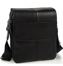 Кожаная мужская сумка 21х24х6, барсетка через плечо мягкая, мессенджер для гаджетов BEXHILL TD-21334A
