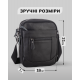 Мужская барсетка 18х21х7, кожаная сумка планшетка через плечо Tiding Bag SK N5386 черная