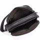 Кожаная мужская сумка  17х21х5, барсетка через плечо Tiding Bag 4134A черная