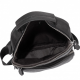 Мужской кожаный мессенджер 18x22x8, сумка планшет через плечо Tiding Bag A25F-1519A черный