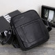 Мужская кожаная сумка планшет 18х21х7, барсетка через плечо Tiding Bag LA3314-1BL черная