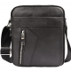Мужская кожаная сумка через плечо 18х21х7, барсетка для документов Tiding Bag M38-10131A черная
