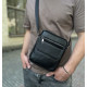 Сумка мужская через плечо 17х21х5, барсетка для учебы, мессенджер для телефона Tiding Bag IT-73302 черная