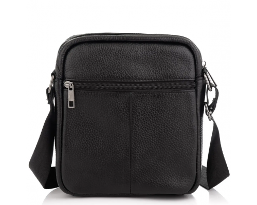 Сумка мужская через плечо 17х21х5, барсетка для учебы, мессенджер для телефона Tiding Bag IT-73302 черная