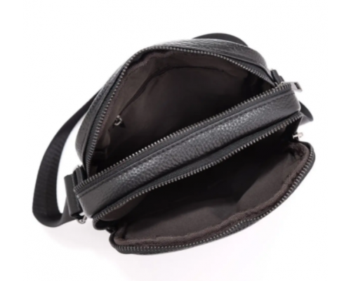 Сумка мужская через плечо 17х21х5, барсетка для учебы, мессенджер для телефона Tiding Bag IT-73302 черная