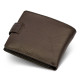 Кожаное мужское портмоне на кнопке ST Leather ST104 Коричневое