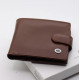 Коричневое мужское портмоне из натуральной кожи с фиксацией ST Leather ST103