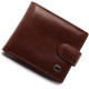 Коричневое мужское портмоне из натуральной кожи с фиксацией ST Leather ST103