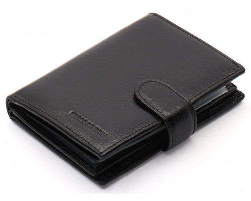 Черное мужское портмоне из натуральной кожи с отделением под автодокументы Marco Coverna MC-2090H-1