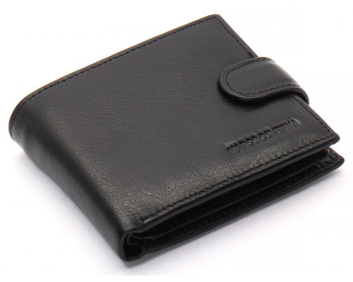 Черное классическое портмоне из натуральной кожи Marco Coverna MC-2003Н-1