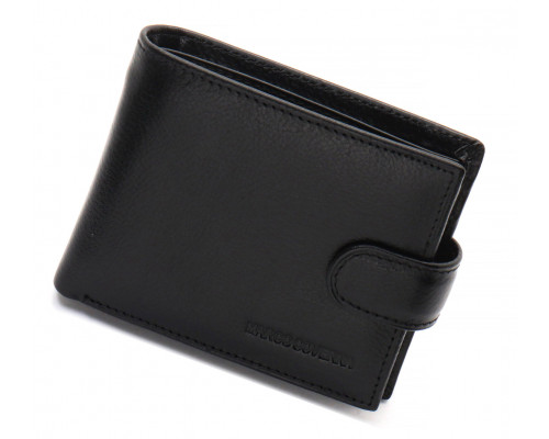 Черное классическое портмоне из натуральной кожи Marco Coverna MC-2003Н-1