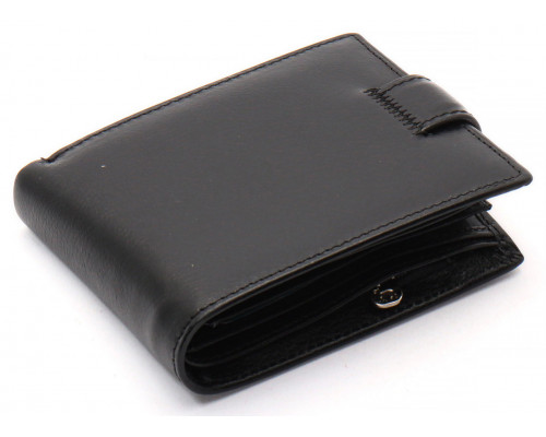 Черное классическое портмоне из натуральной кожи Marco Coverna MC-2003Н-1